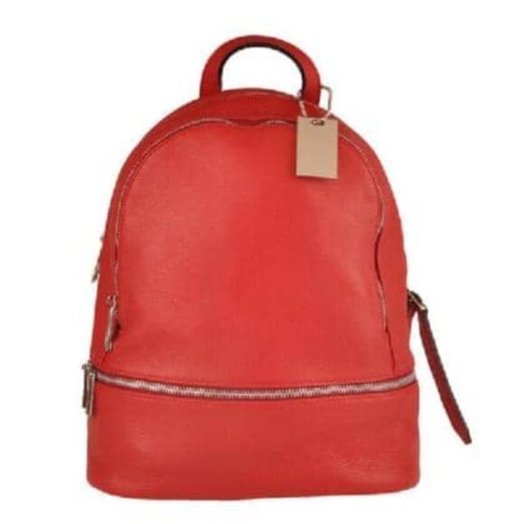 66C068 Backpack, in genuine leather. Made in Italy - Picture 1 of 6